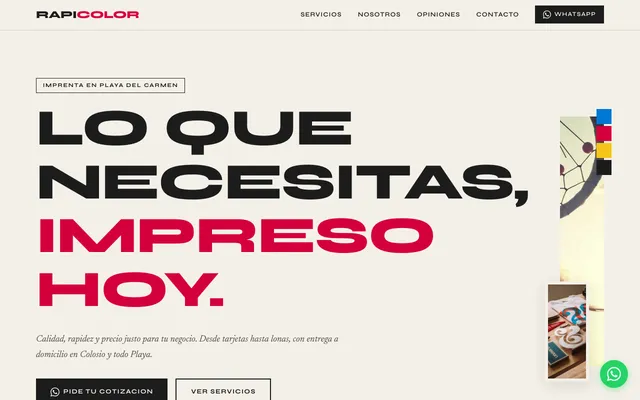 Rapicolor — Imprenta