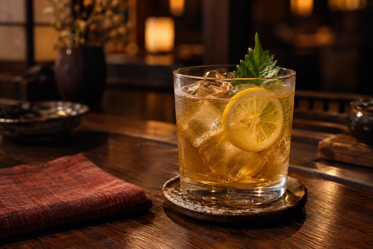 Thé glacé au yuzu, image générée